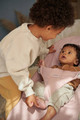 BABYBJÖRN Bouncer BLISS Woven - Dusty Pink, Petal Quilt, 0-2y
