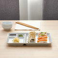 IKEA 365+ Plate with compartments, white, 31x19 cm