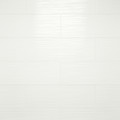 GoodHome Decorative Wall Tile Plain 20 x 60 cm, line, white, 0.96 m2