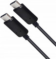 TB USB Cable USB C - USB C 3 m, black, silicon