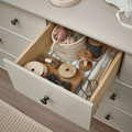 STOREMOLLA Chest of 8 drawers, light grey-beige stained, 171x50x91 cm