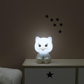 Night Lamp Cat USB LED, white