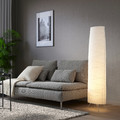 VICKLEBY Floor lamp, white, handmade, 136 cm