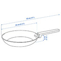 MIDDAGSMAT Frying pan, set of 2, non-stick coating/stainless steel