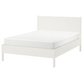 TONSTAD Bed frame, off-white/Lönset, 140x200 cm