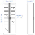 BRIMNES / BURHULT TV storage combination, white, 338x41x190 cm