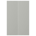 HAVSTORP 2-p door f corner base cabinet set, light grey, 25x80 cm