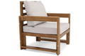 Outdoor Armchair MALTA, brown/grey