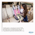 Graco 2in1 Convertible Car Seat SlimFit R129 Midnight 40-145cm / 0-12y