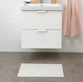 FINTSEN Bath mat, white, 40x60 cm