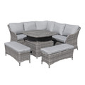 GoodHome Garden Furniture Set for 8 Persons Hamilton