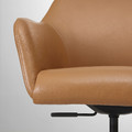 TOSSBERG / MALSKÄR Swivel chair, Grann light brown/black
