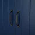 SKRUVBY Sideboard, black-blue, 120x38x90 cm