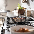 HEMKOMST Frying pan, stainless steel/non-stick coating, 32 cm