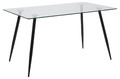 Dining Table Wilma, metal/glass