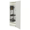 METOD / MAXIMERA High cabinet with cleaning interior, white/Ringhult light grey, 60x60x200 cm