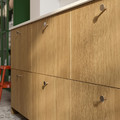 SINARP Drawer front, oak veneer, 40x20 cm