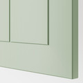 METOD Base cabinet with shelves, white/Stensund light green, 60x60 cm