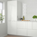 VOXTORP Front for dishwasher, high-gloss white, 45x80 cm