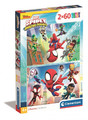 Clementoni Children's Puzzle Marvel Spidey and His Amazing Friends 2x60 4+