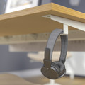 MITTZON Desk, oak veneer/white, 120x60 cm