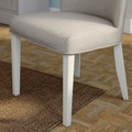 ROSENTORP / ROSENTORP Table and 4 chairs, white/Kilanda light beige white, 155/215x87 cm