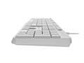 Natec Wired Keyboard Nautilus US Slim, white