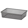 TROFAST Mesh storage box, dark grey, 42x30x10 cm
