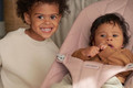 BABYBJÖRN Bouncer BLISS Woven - Dusty Pink, Petal Quilt, 0-2y