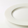 OFANTLIGT Plate, white, 28 cm