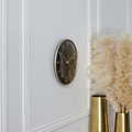 Wall Clock Luce, black/gold