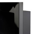 Wall-mounted Biofireplace with Glass 1200 x 400 mm, high-gloss black