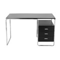 Desk with Drawers Thon, black