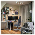 HUVUDSPELARE Gaming desk, beige, 140x80 cm