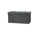 Pouffe Intesi Velse, velvet, black