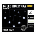 Christmas LED Lighting Curtain 14 LED 1m, battery-operated, cool white