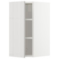 METOD Wall cabinet with shelves, white/Ringhult light grey, 30x60 cm