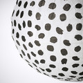 REGOLIT Pendant lamp shade, white/black handmade, 45 cm