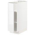 METOD Base cabinet with shelves, white/Ringhult white, 30x60 cm
