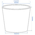SOJABÖNA Plant pot, light green, 9 cm
