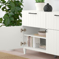 BESTÅ Storage combination w doors/drawers, white, Sutterviken/Kabbarp white, 120x42x74 cm
