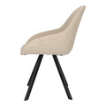 Chair Nels, beige/black legs