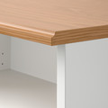 SKRUVBY TV bench, white, 156x38x60 cm