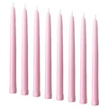 KLOKHET Unscented candle, light pink, 25 cm