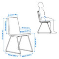 LILLÅNÄS Chair, chrome-plated/Gunnared dark grey