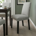 BERGMUND Chair, black, Orrsta light grey