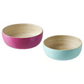 ÅKERHALLON Serving bowl, set of 2, bamboo