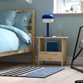 VÄNDPLATS Rug, low pile, blue black/stripe, 60x90 cm