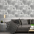 GoodHome Vinyl Wallpaper on Fleece Onyk, grey