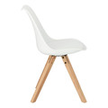 Dining Chair Norden Star Square, natural/white